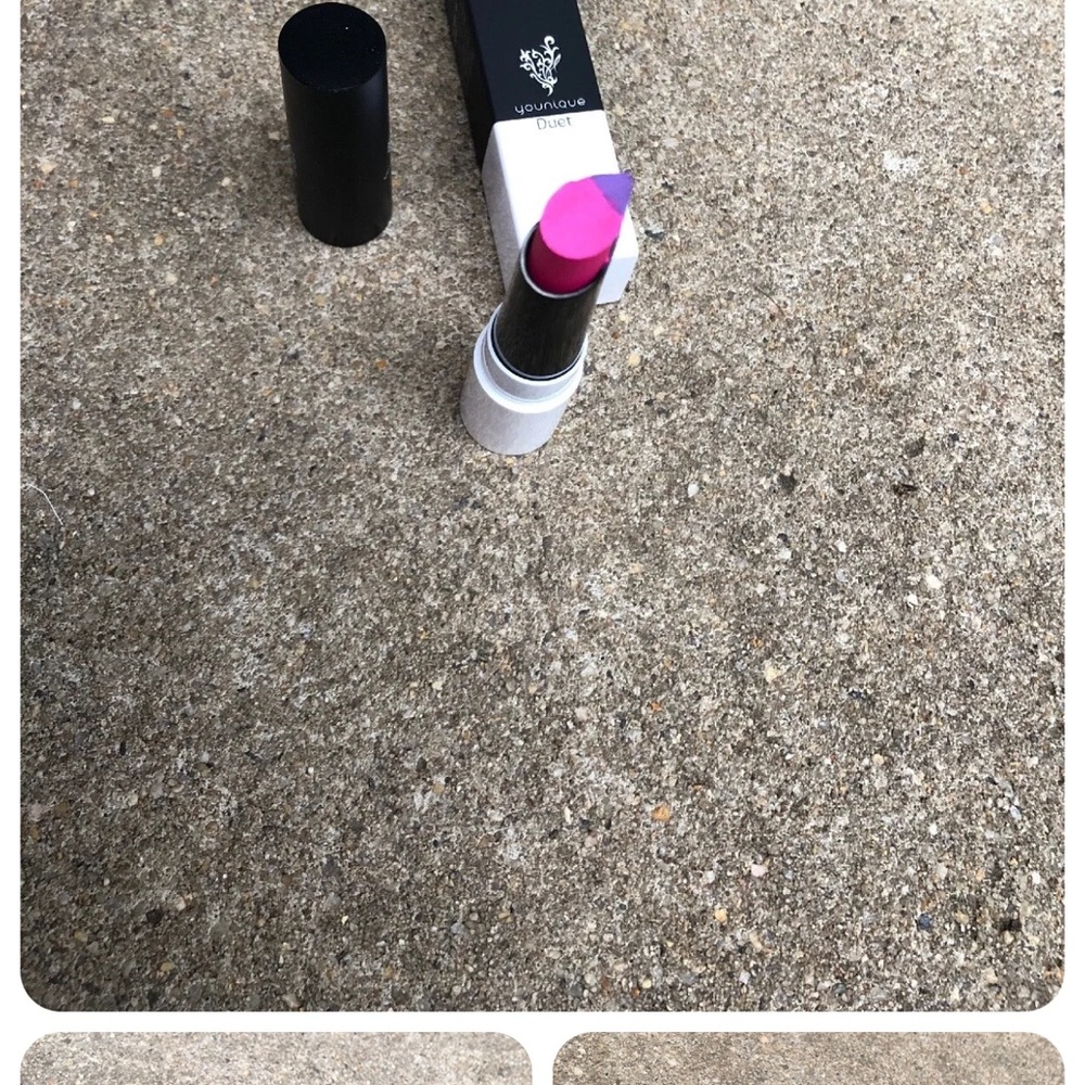 2x Younique Duet Lipstick Hitting It Off New in Box .088 Oz Hot Pink LOT OF 2